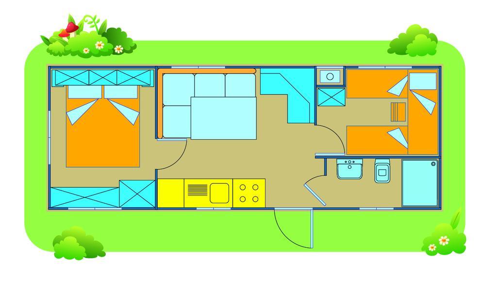 Happy Camp Mobile Homes In Camping Village Rosapineta Розолина-Маре Экстерьер фото